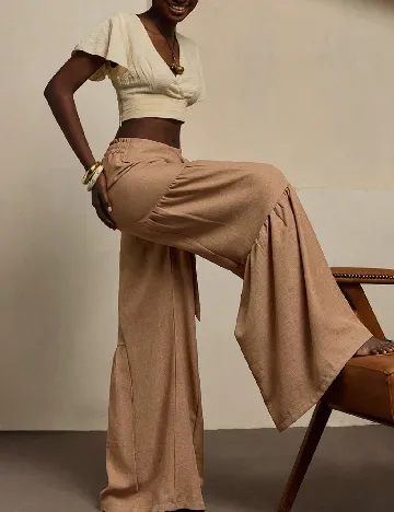 Pantaloni SHEIN, maro