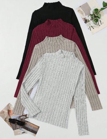 Set bluze 4 bucati SHEIN, mix culori
