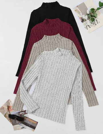 Set bluze 4 bucati SHEIN, mix culori