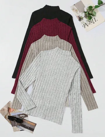 Set bluze 4 bucati SHEIN, mix culori
