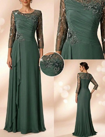 Rochie lunga SHEIN, verde