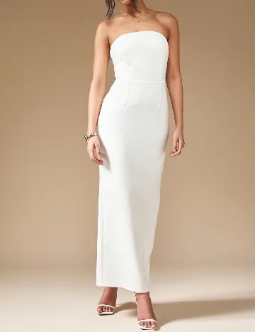 Rochie lunga Missguided, alb