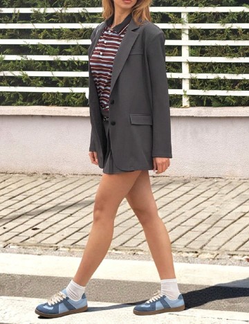 Sacou Oversize SHEIN, gri