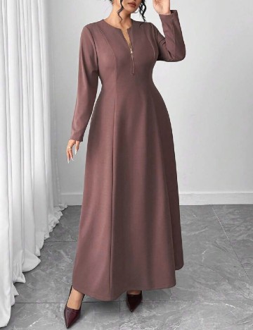 Rochie lunga SHEIN CURVE, roz pudra