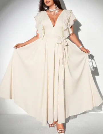 Rochie lunga SHEIN CURVE, crem