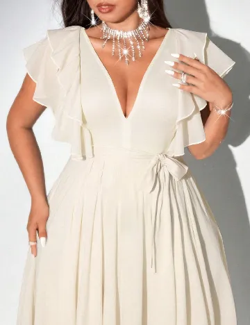 Rochie lunga SHEIN CURVE, crem