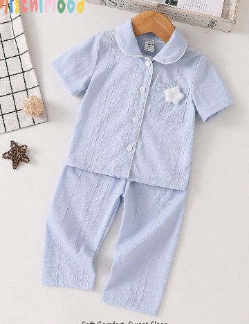 Pijama Shein Kids, bleu