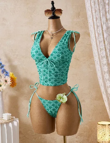 Costum de baie SHEIN, verde