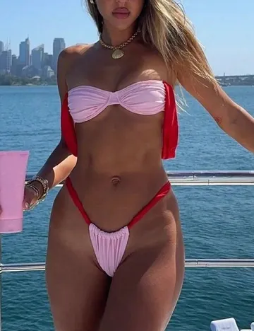 Costum de baie SHEIN, roz