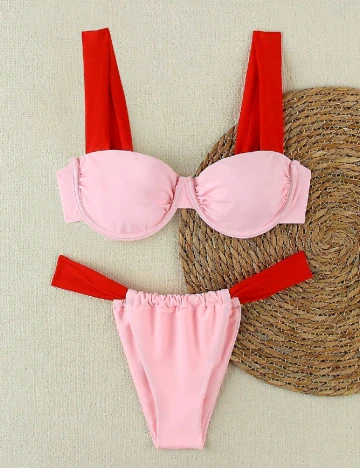 Costum de baie SHEIN, roz