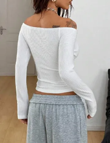 Top SHEIN, alb
