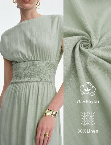 Rochie lunga SHEIN, verde
