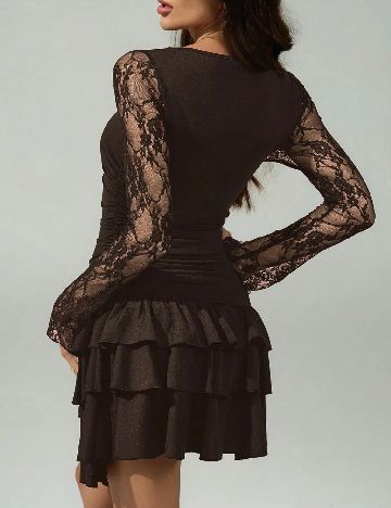Rochie scurta SHEIN, maro