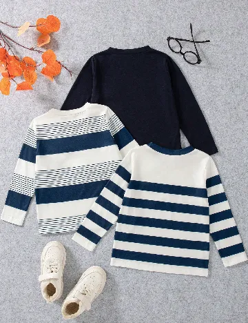 Set bluze 3 bucati Shein Kids, mix culori