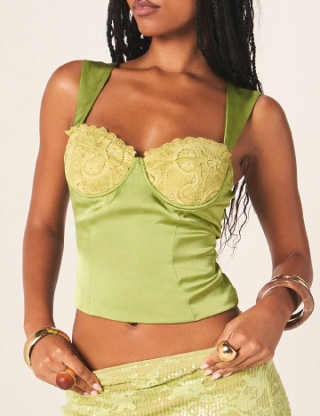 Top Missguided, verde