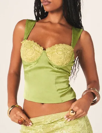 Top Missguided, verde