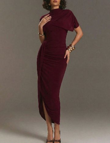 Rochie lunga SHEIN, grena