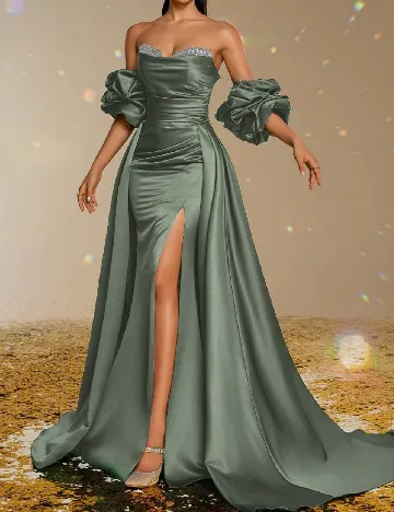 Rochie lunga Smilprince, verde