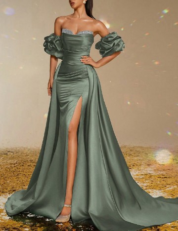 Rochie lunga Smilprince, verde