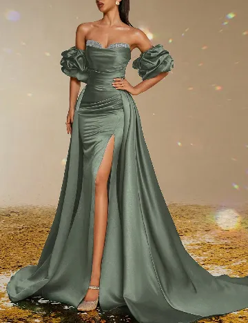 Rochie lunga Smilprince, verde
