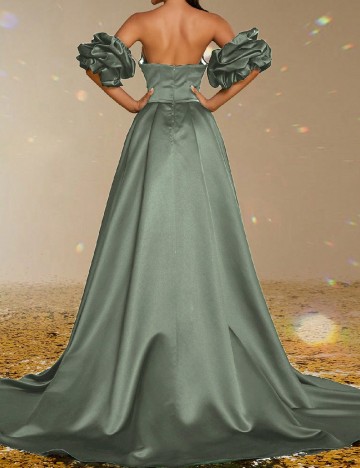 Rochie lunga Smilprince, verde