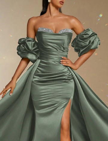 Rochie lunga Smilprince, verde