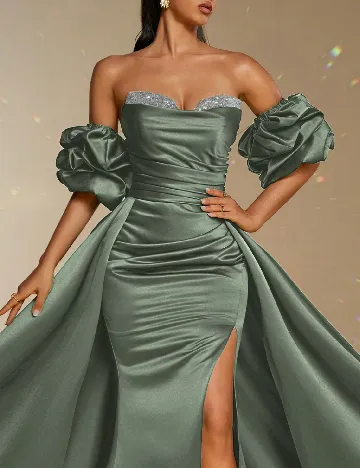 Rochie lunga Smilprince, verde