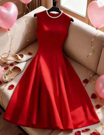 Rochie lunga SHEIN, rosu