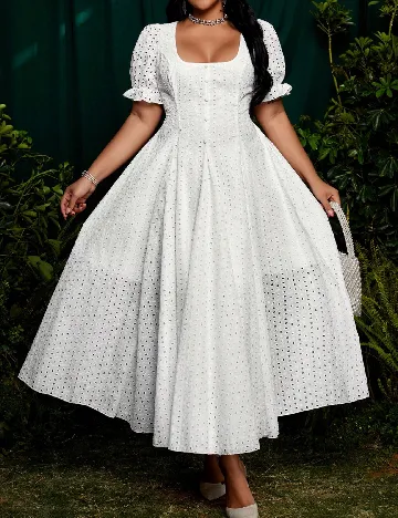 Rochie lunga SHEIN CURVE, alb