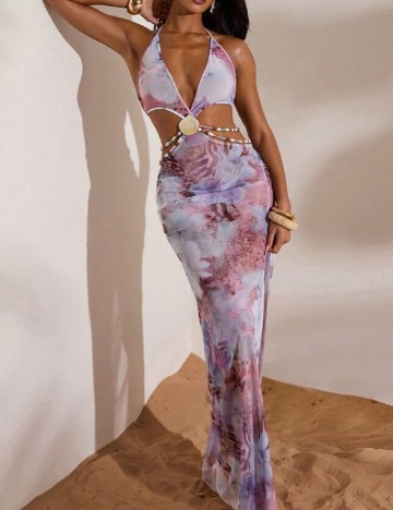 Rochie de plaja SHEIN, mov