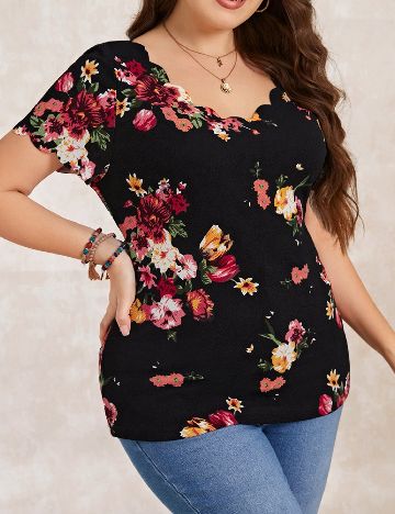 Tricou Emery Rose Curve, negru