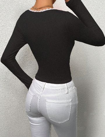 Bluza SHEIN CURVE, negru
