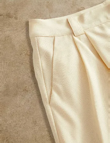 Pantaloni Anewsta, crem