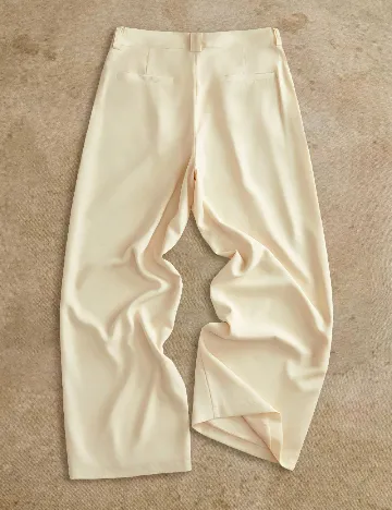 Pantaloni Anewsta, crem