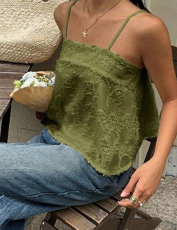 Top SHEIN, verde