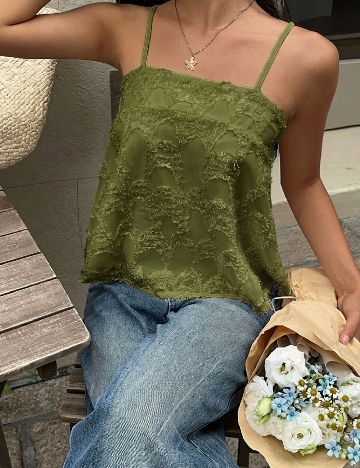 Top SHEIN, verde