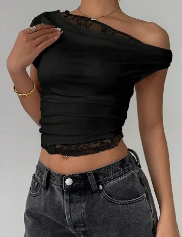 Top SHEIN, negru