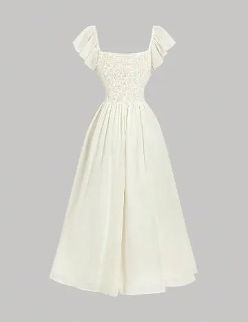 Rochie lunga SHEIN, ecru
