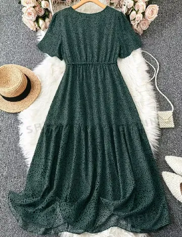 Rochie medie SHEIN CURVE, verde