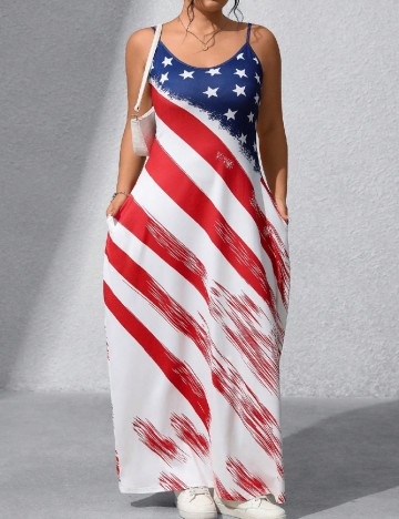 Rochie lunga SHEIN CURVE, mix culori