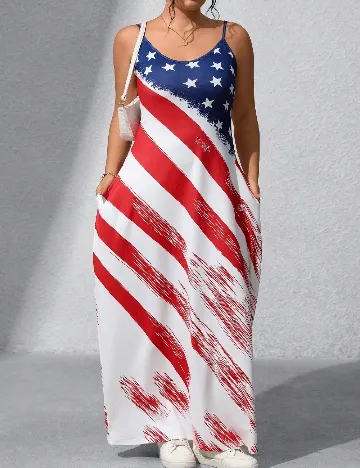 Rochie lunga SHEIN CURVE, mix culori