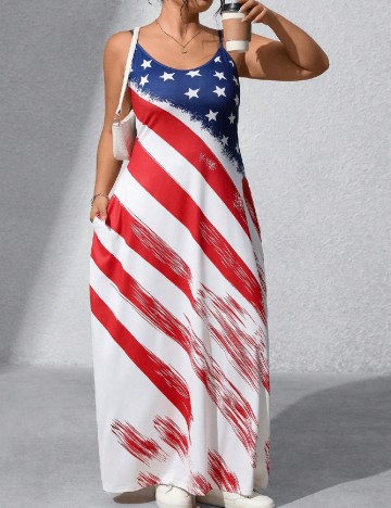 Rochie lunga SHEIN CURVE, mix culori