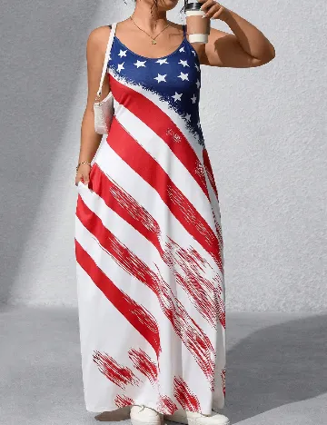 Rochie lunga SHEIN CURVE, mix culori