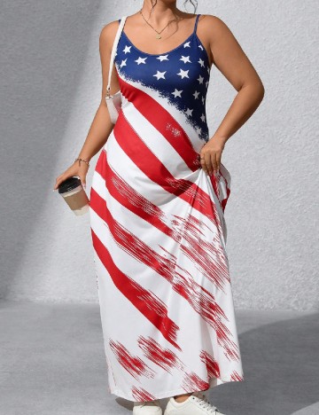 Rochie lunga SHEIN CURVE, mix culori