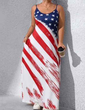 Rochie lunga SHEIN CURVE, mix culori