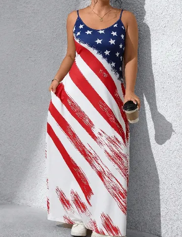 Rochie lunga SHEIN CURVE, mix culori