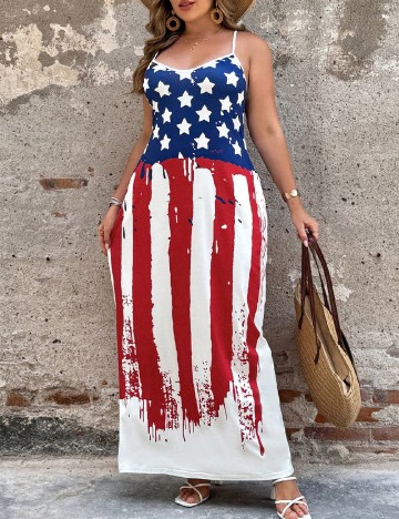 Rochie lunga SHEIN CURVE, mix culori