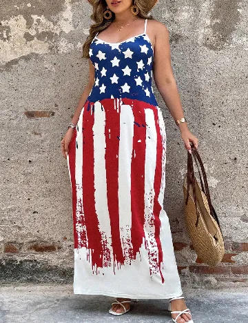 Rochie lunga SHEIN CURVE, mix culori