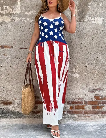 Rochie lunga SHEIN CURVE, mix culori