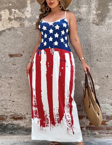 Rochie lunga SHEIN CURVE, mix culori